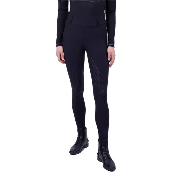 Imperial Riding Womens Shiny Sparks Full Grip Riding Tights KL44322008 - Black
